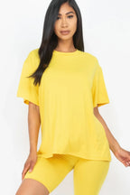 Loose Fit Top & Biker Shorts Set | Mixtshop LLC