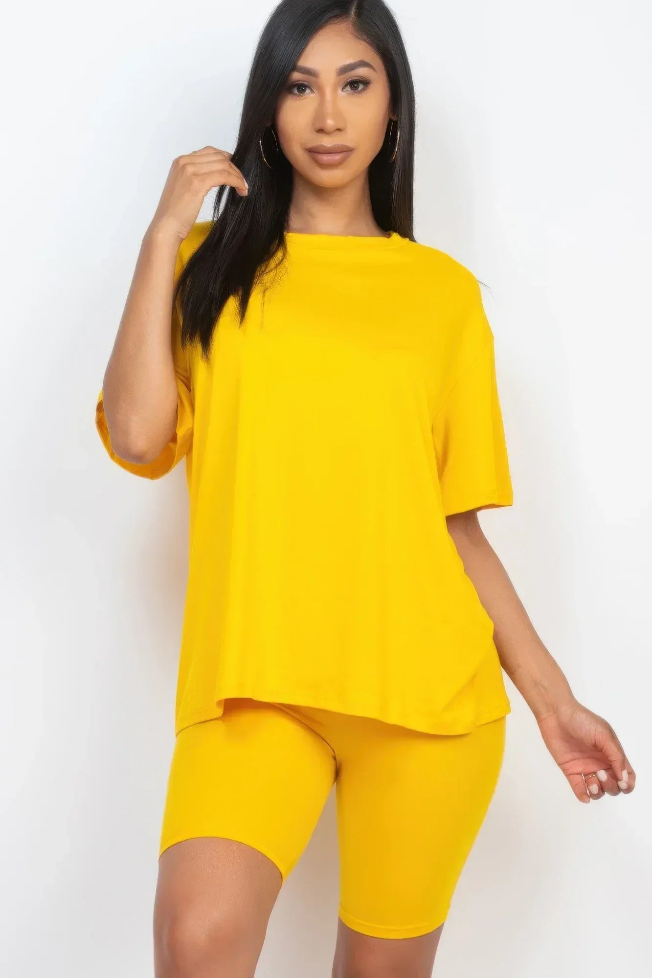 Loose Fit Top & Biker Shorts Set | Mixtshop LLC