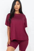 Loose Fit Top & Biker Shorts Set | Mixtshop LLC