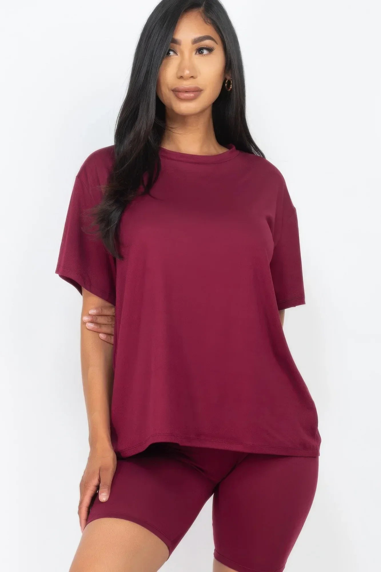 Loose Fit Top & Biker Shorts Set | Mixtshop LLC