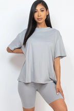 Loose Fit Top & Biker Shorts Set | Mixtshop LLC