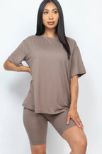 Loose Fit Top & Biker Shorts Set | Mixtshop LLC