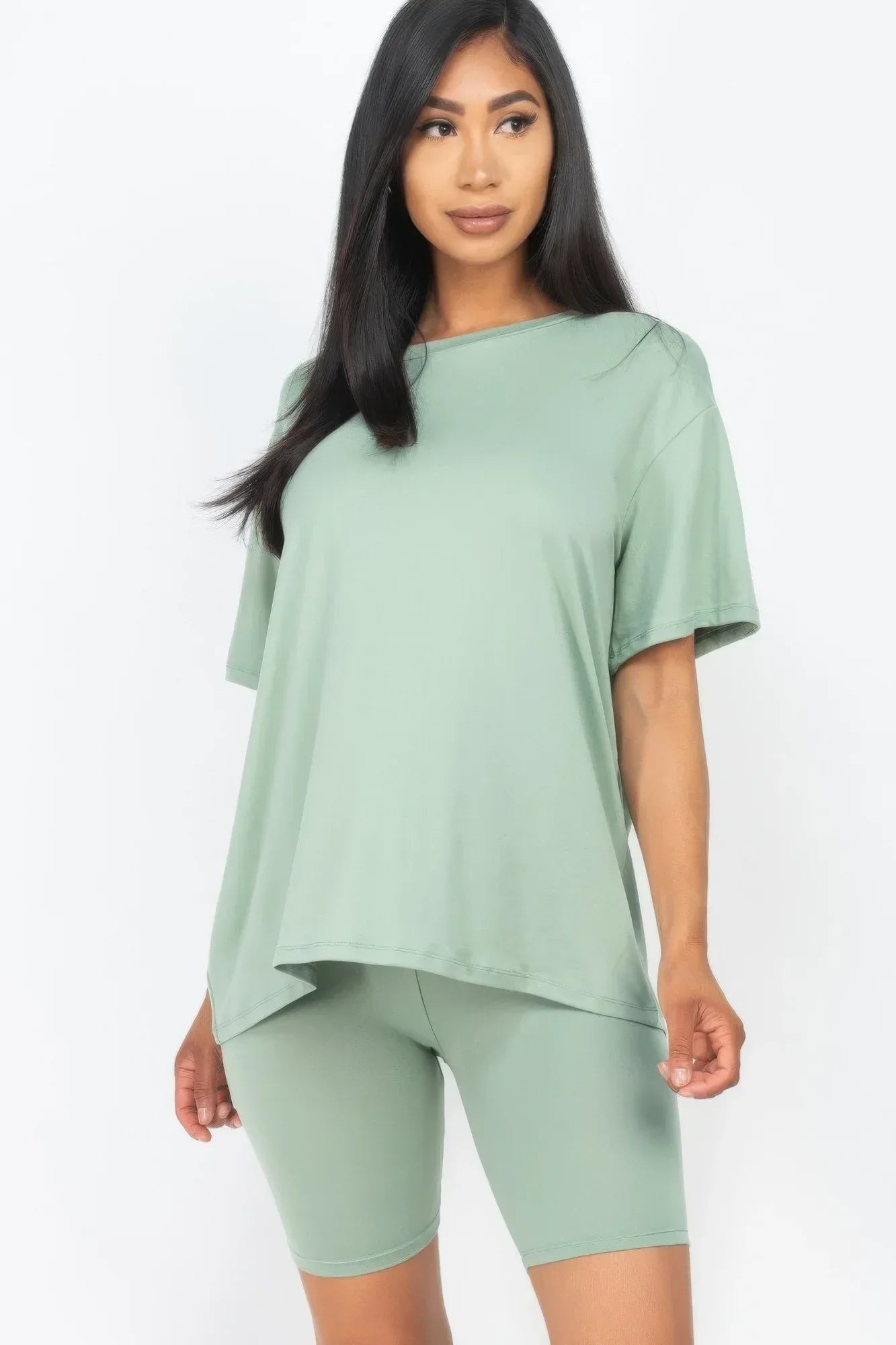 Loose Fit Top & Biker Shorts Set | Mixtshop LLC