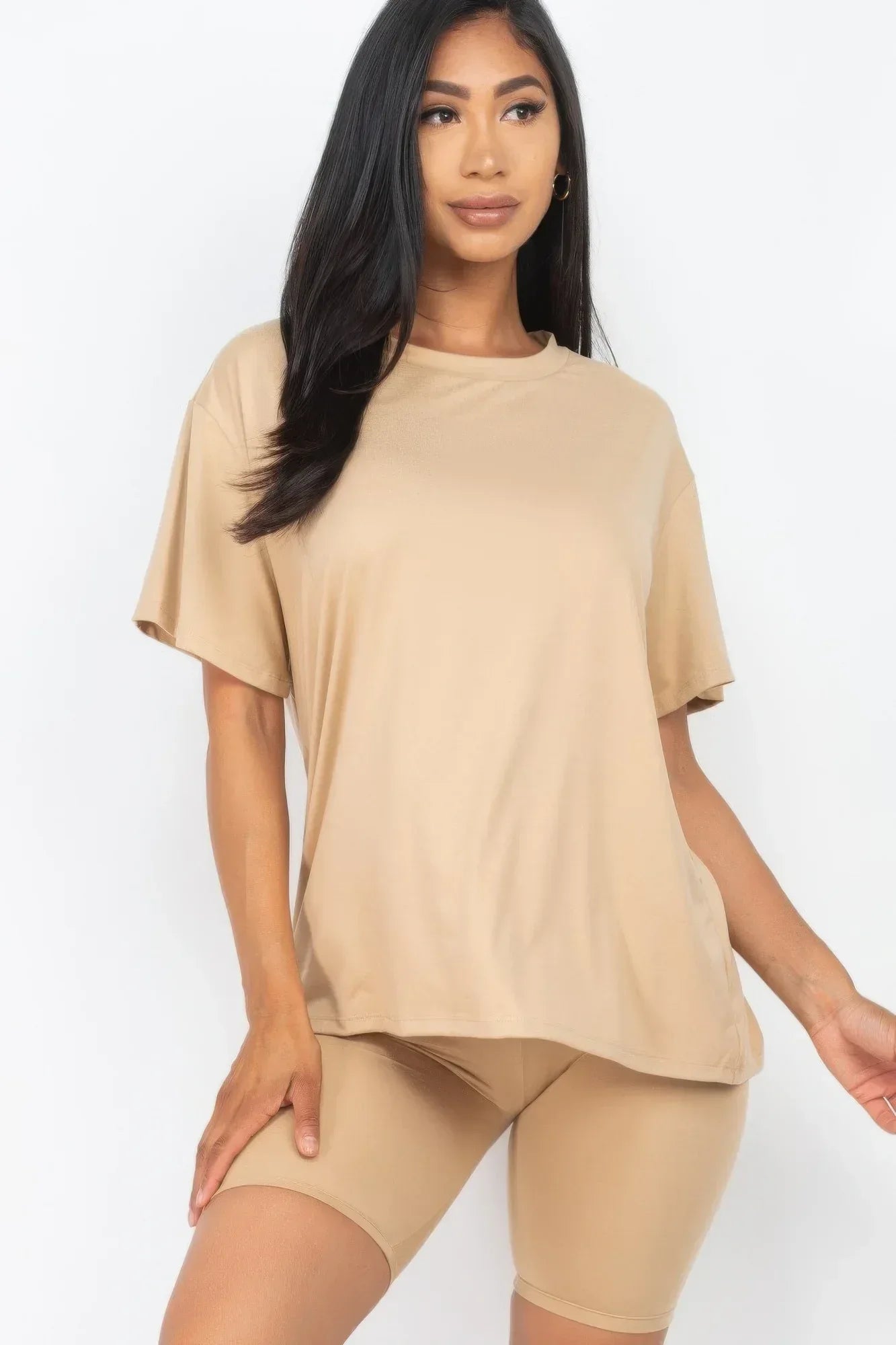Loose Fit Top & Biker Shorts Set | Mixtshop LLC