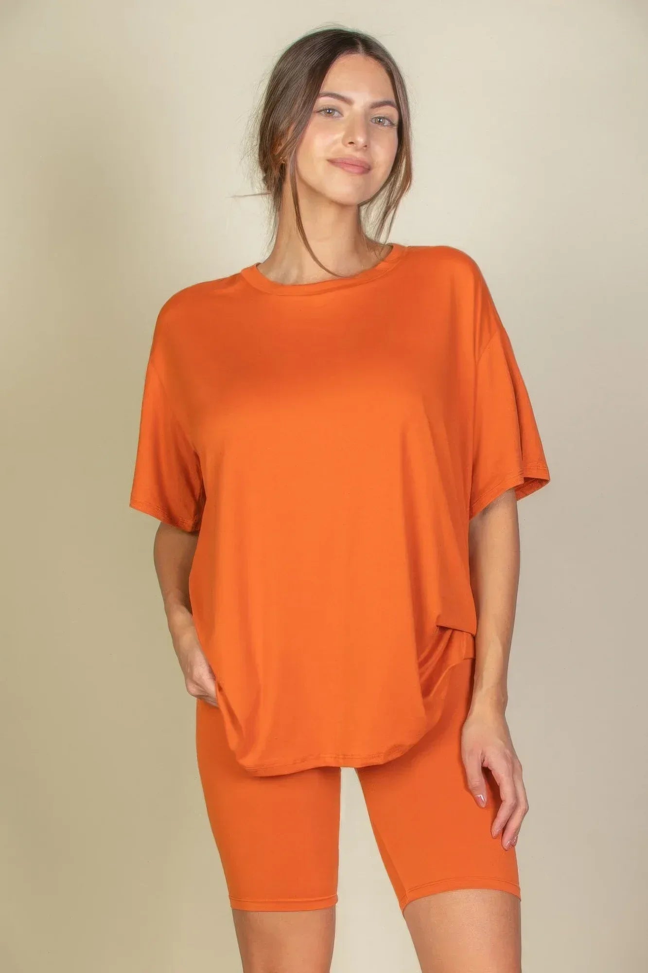Loose Fit Top & Biker Shorts Set | Mixtshop LLC