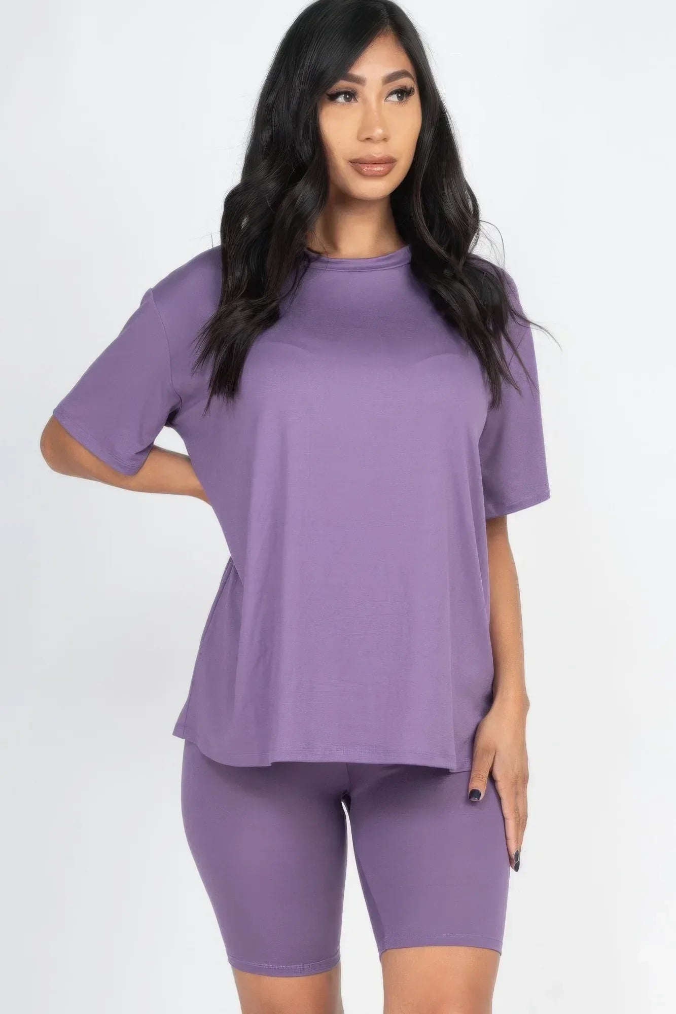 Loose Fit Top & Biker Shorts Set | Mixtshop LLC