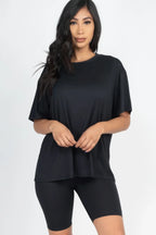 Loose Fit Top & Biker Shorts Set | Mixtshop LLC