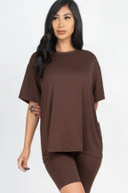 Loose Fit Top & Biker Shorts Set | Mixtshop LLC