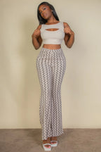 Ribbed Cut Out Front Crop Top | Mixtshop LLC