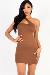 One Shoulder Bodycon Mini Dress | Mixtshop LLC