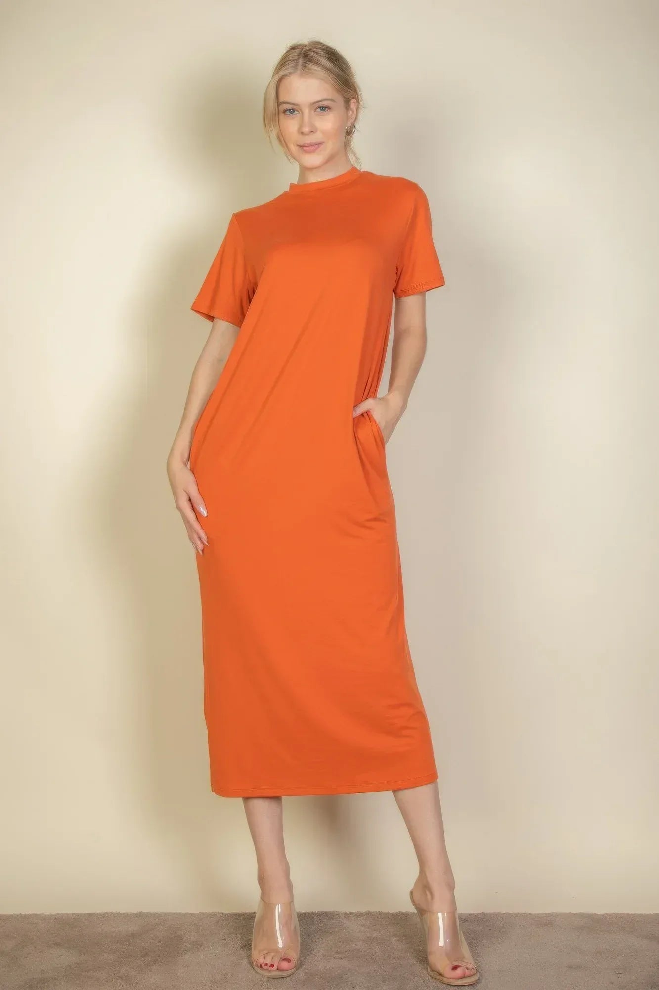 Side Pocket Tee Dress | Mixtshop LLC Main image
