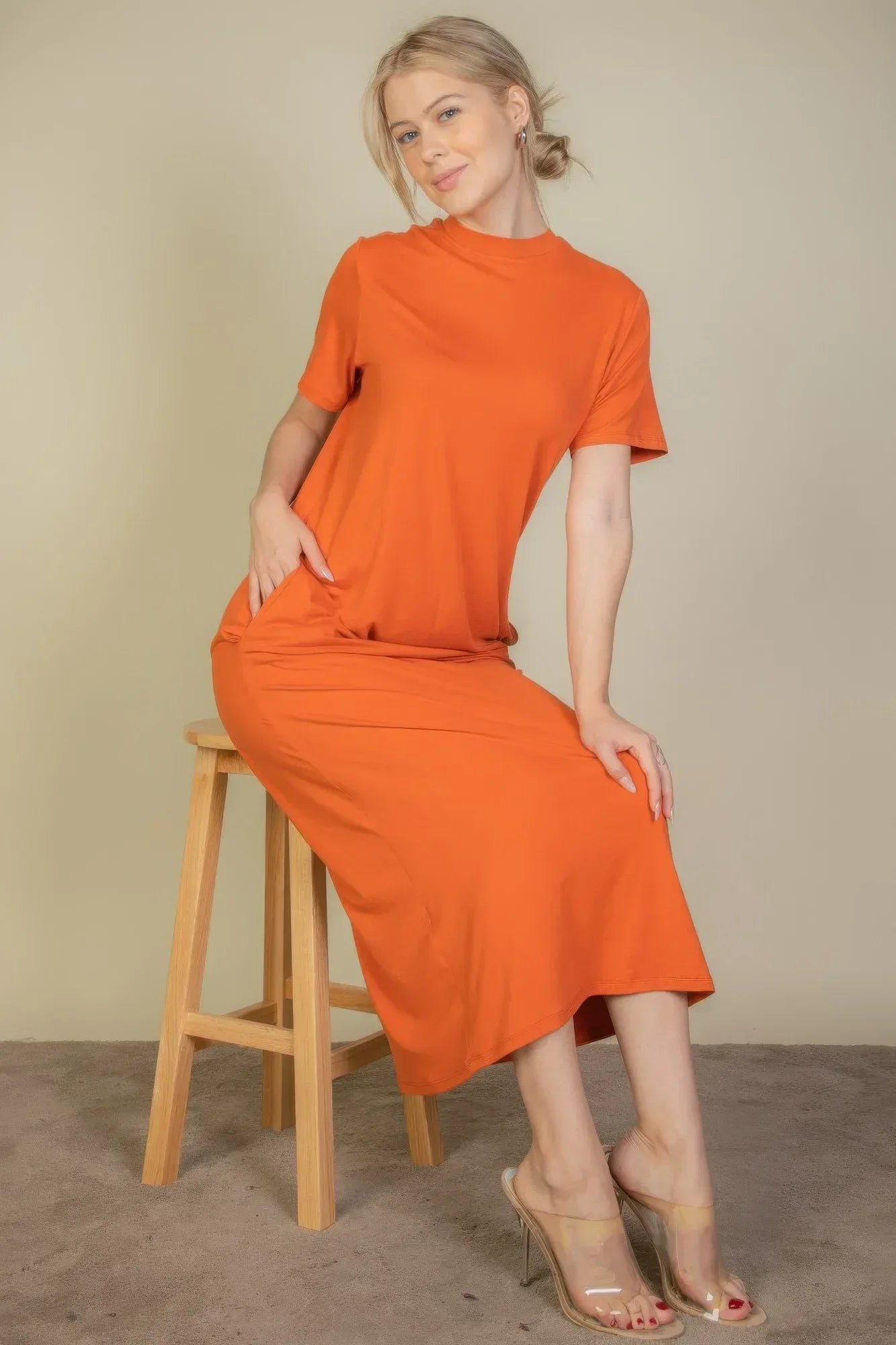 Side Pocket Tee Dress | Mixtshop LLC