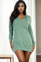 French Terry Hoodie Mini Dress | Mixtshop LLC