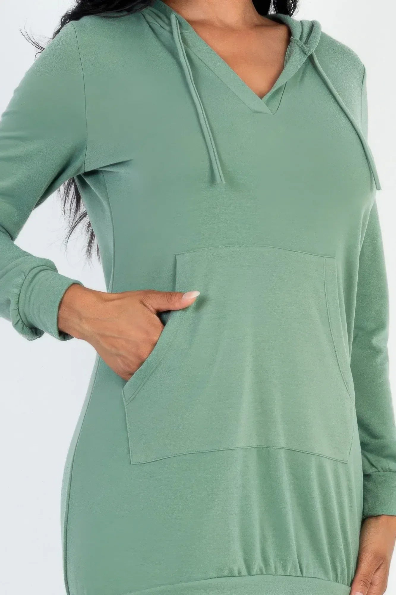 French Terry Hoodie Mini Dress | Mixtshop LLC