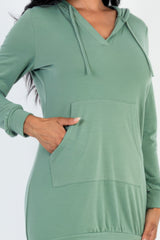 French Terry Hoodie Mini Dress | Mixtshop LLC