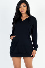 French Terry Hoodie Mini Dress | Mixtshop LLC