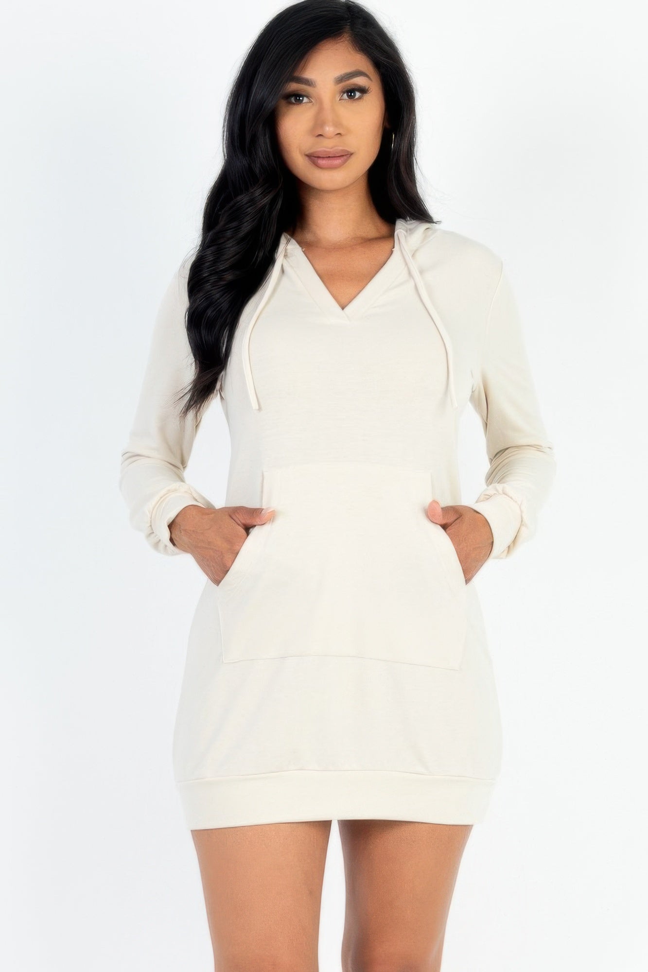 French Terry Hoodie Mini Dress | Mixtshop LLC