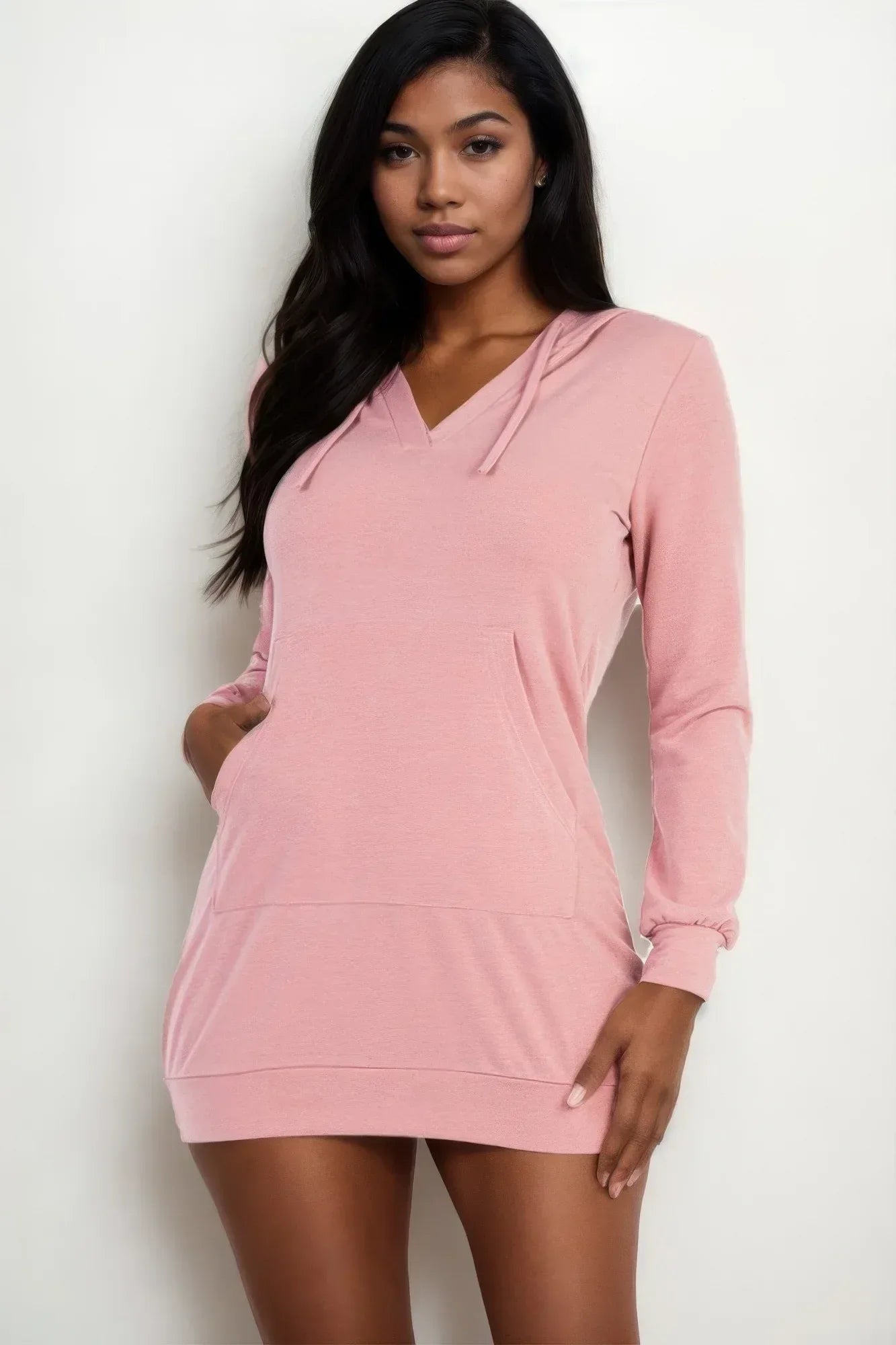 French Terry Hoodie Mini Dress | Mixtshop LLC