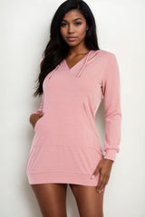 French Terry Hoodie Mini Dress | Mixtshop LLC