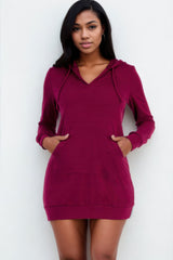 French Terry Hoodie Mini Dress | Mixtshop LLC