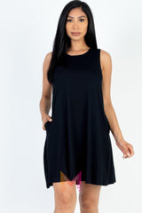 Comfy Sleeveless Flare Mini Dress | Mixtshop LLC