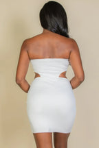 Cut Out Bandeau Bodycon Mini Dress | Mixtshop LLC