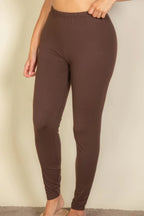 Plus Basic Solid Leggings | Mixtshop LLC