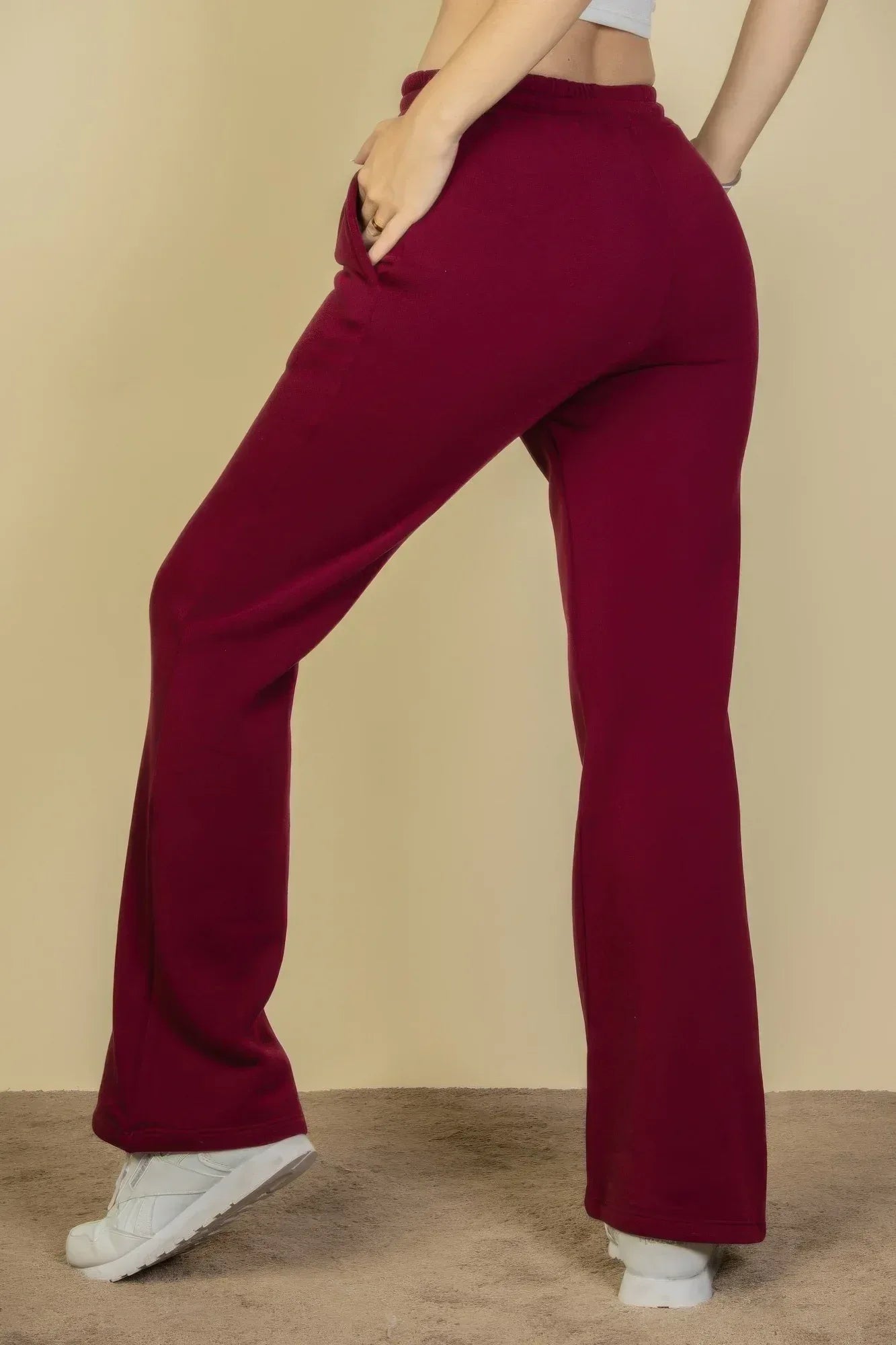 Drawstring Waist Slant Pocket Sweatpants | Mixtshop LLC