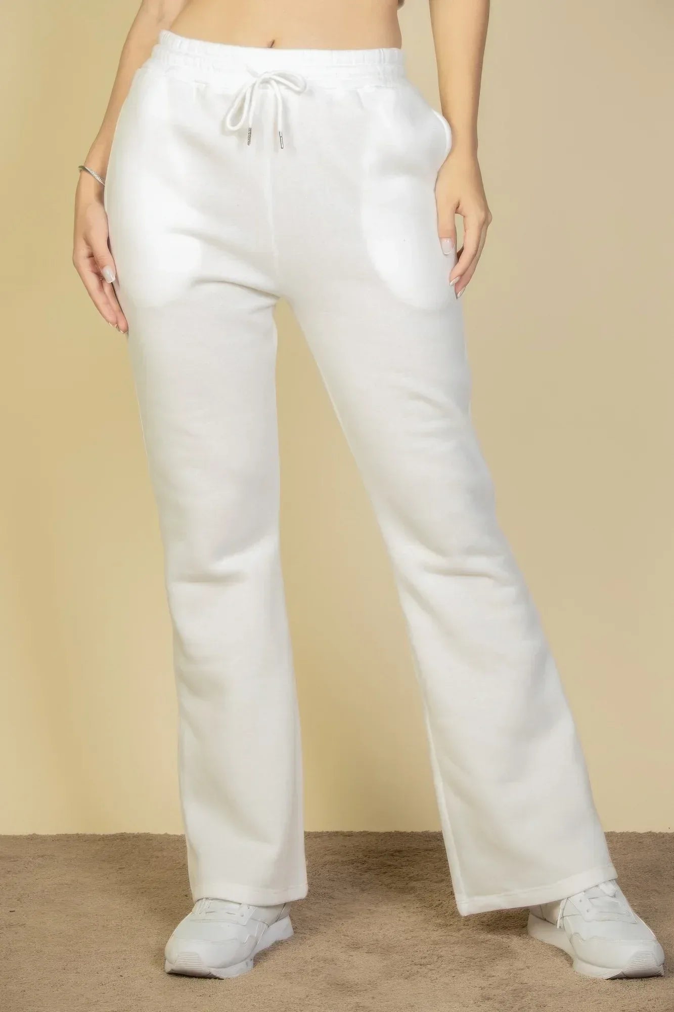 Drawstring Waist Slant Pocket Sweatpants | Mixtshop LLC
