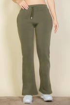 Drawstring Waist Slant Pocket Sweatpants | Mixtshop LLC