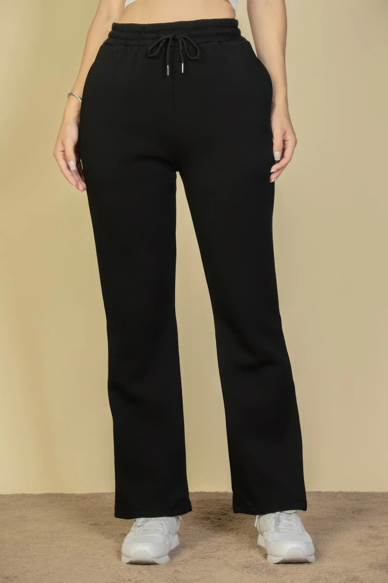 Drawstring Waist Slant Pocket Sweatpants | Mixtshop LLC