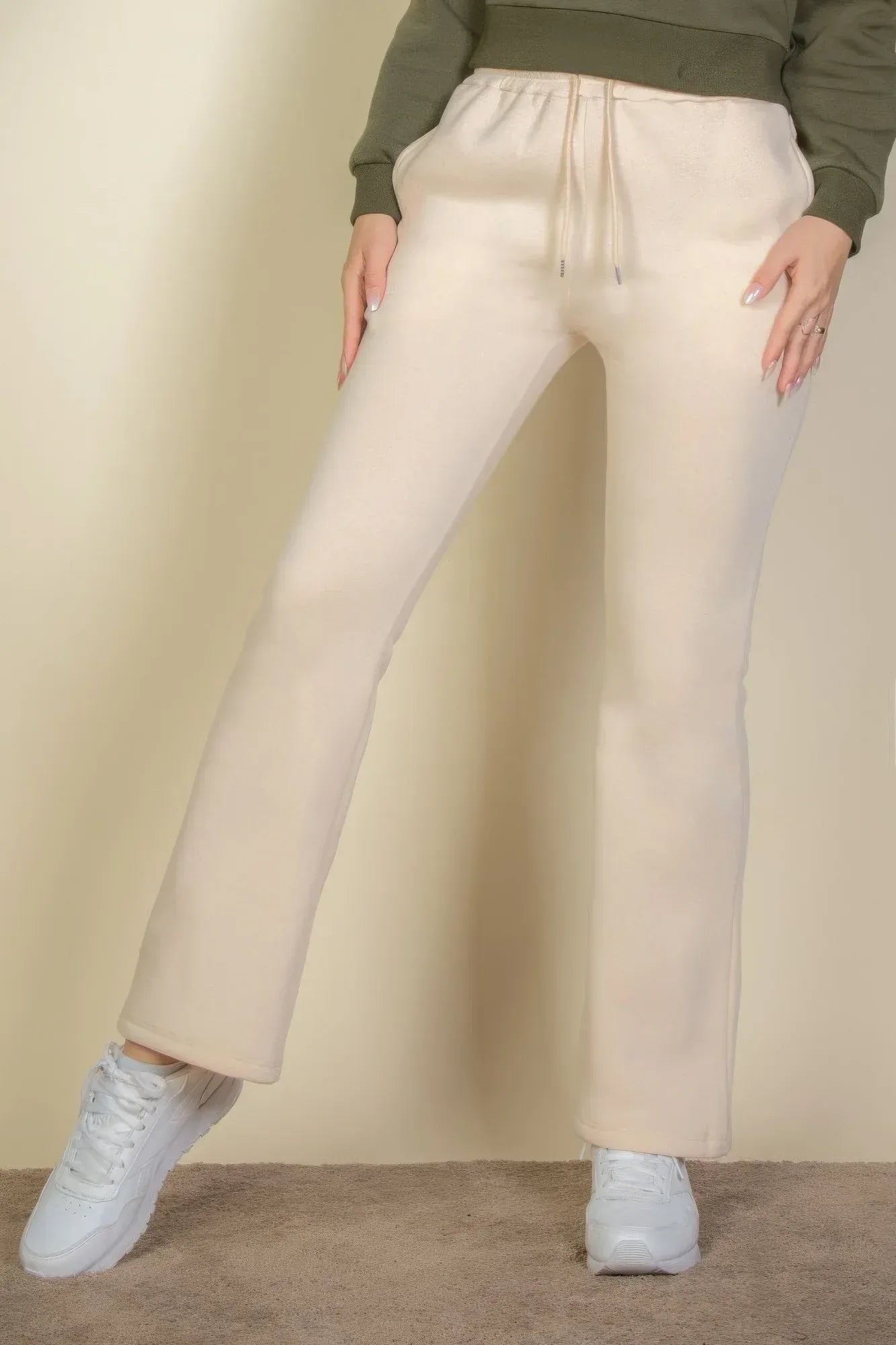 Drawstring Waist Slant Pocket Sweatpants | Mixtshop LLC