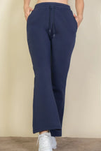 Drawstring Waist Slant Pocket Sweatpants | Mixtshop LLC