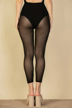 Seam Front High Waist Mesh Leggings | Mixtshop LLC
