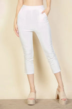 Slit Hem Cropped Pants | Mixtshop LLC