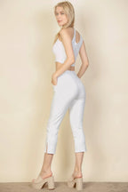 Slit Hem Cropped Pants | Mixtshop LLC
