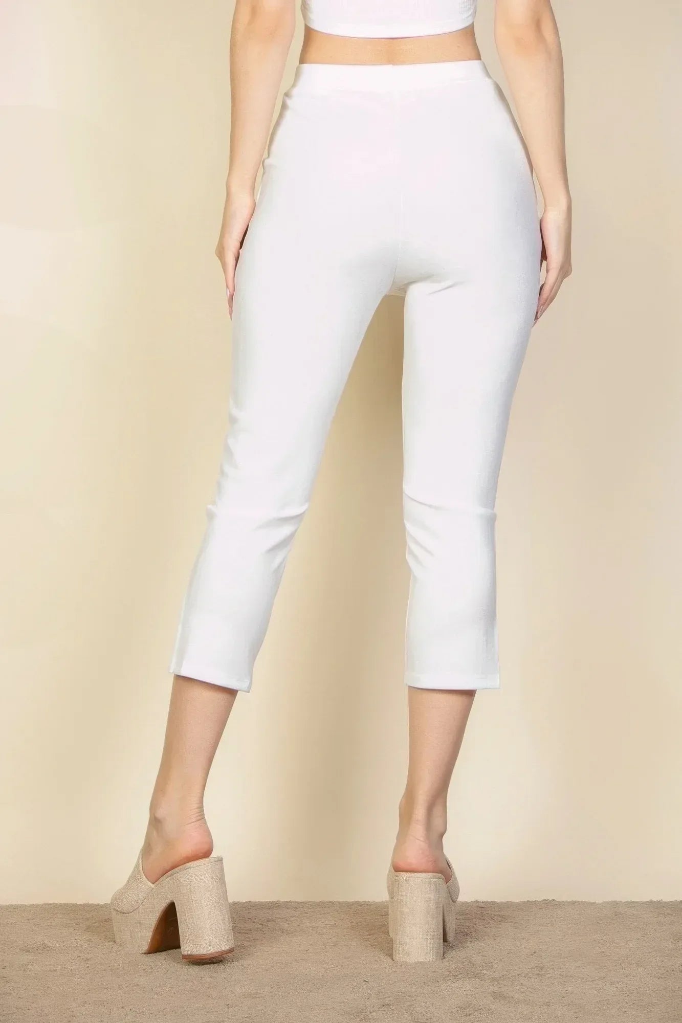 Slit Hem Cropped Pants | Mixtshop LLC