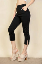 Slit Hem Cropped Pants | Mixtshop LLC