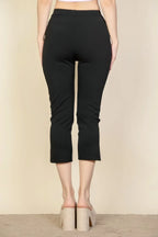 Slit Hem Cropped Pants | Mixtshop LLC