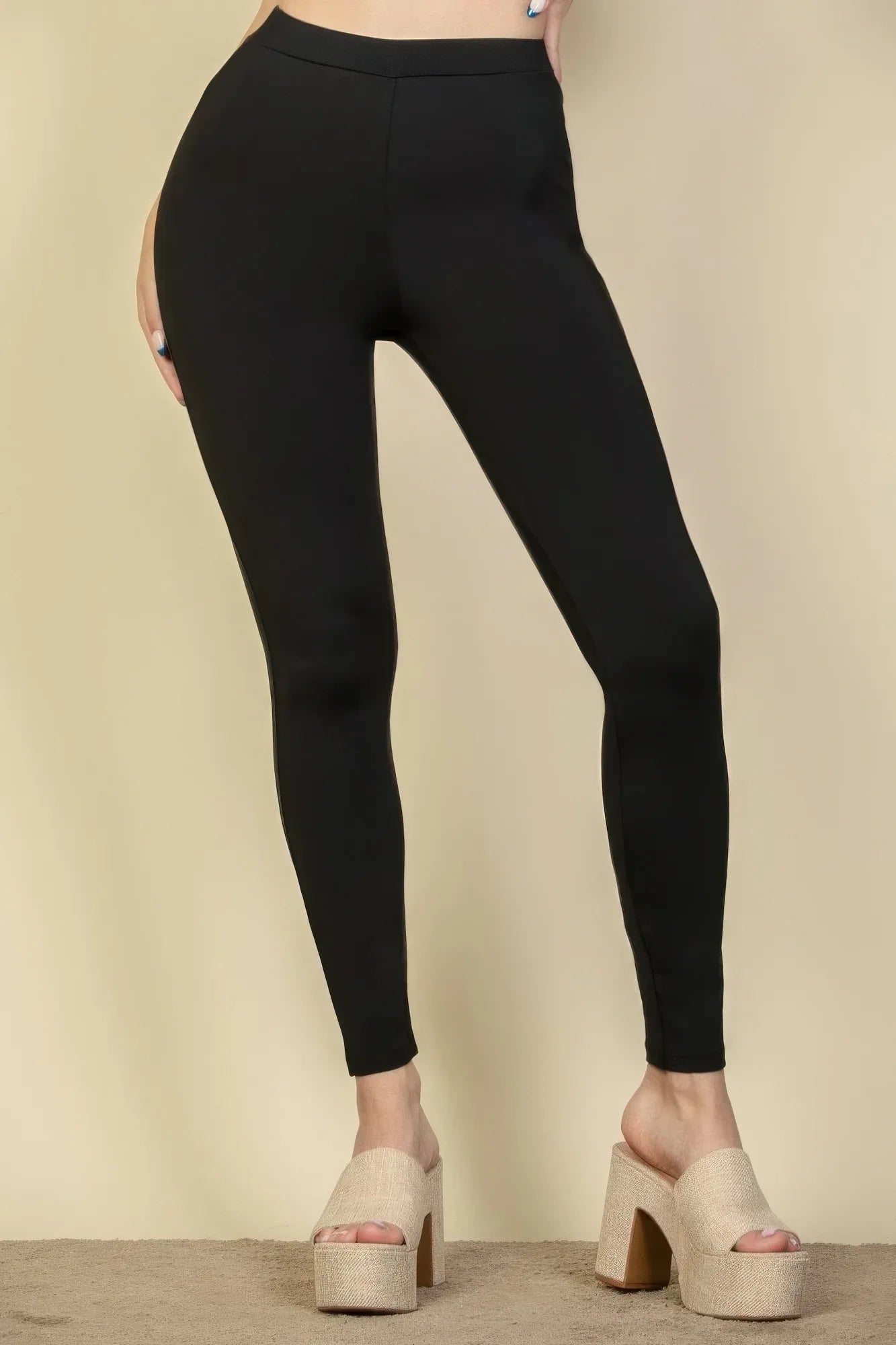 Solid High Waist Legging | Mixtshop LLC Main image