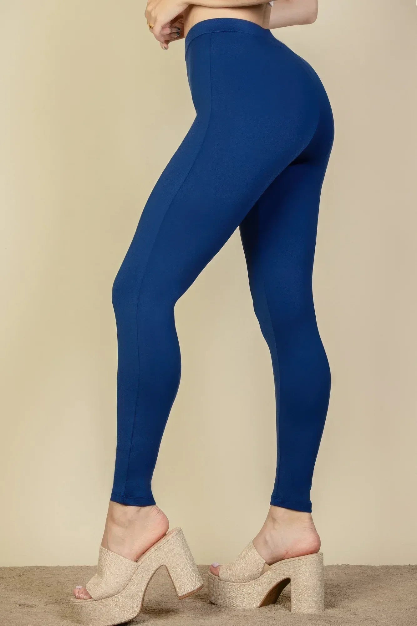 Solid High Waist Legging | Mixtshop LLC