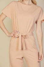 Tie Waist Relaxed Jumpsuit | Mixtshop LLC
