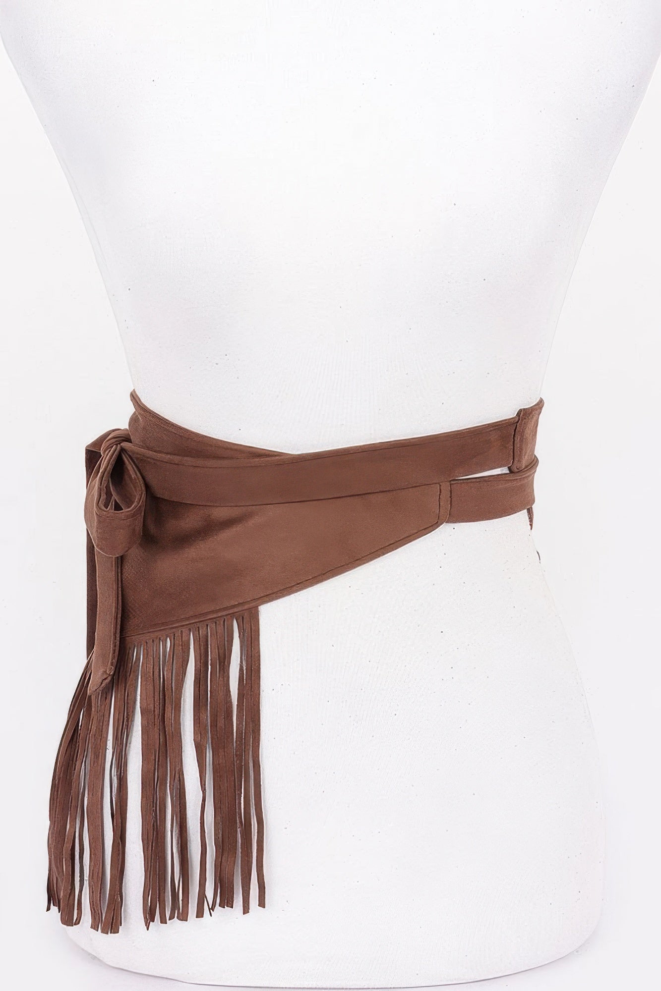 Faux Suede Fringe Belt | Mixtshop LLC
