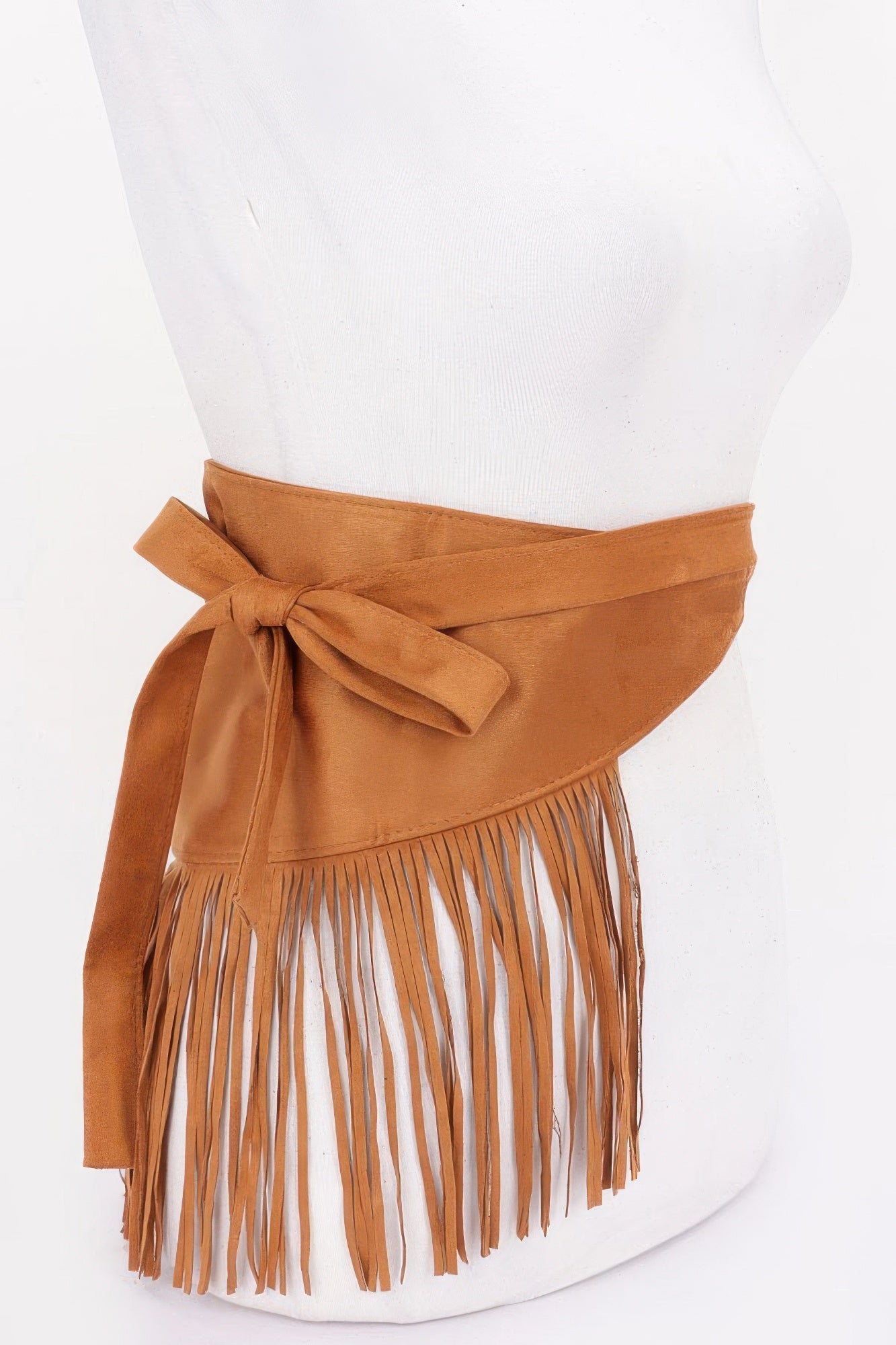Faux Suede Fringe Belt | Mixtshop LLC