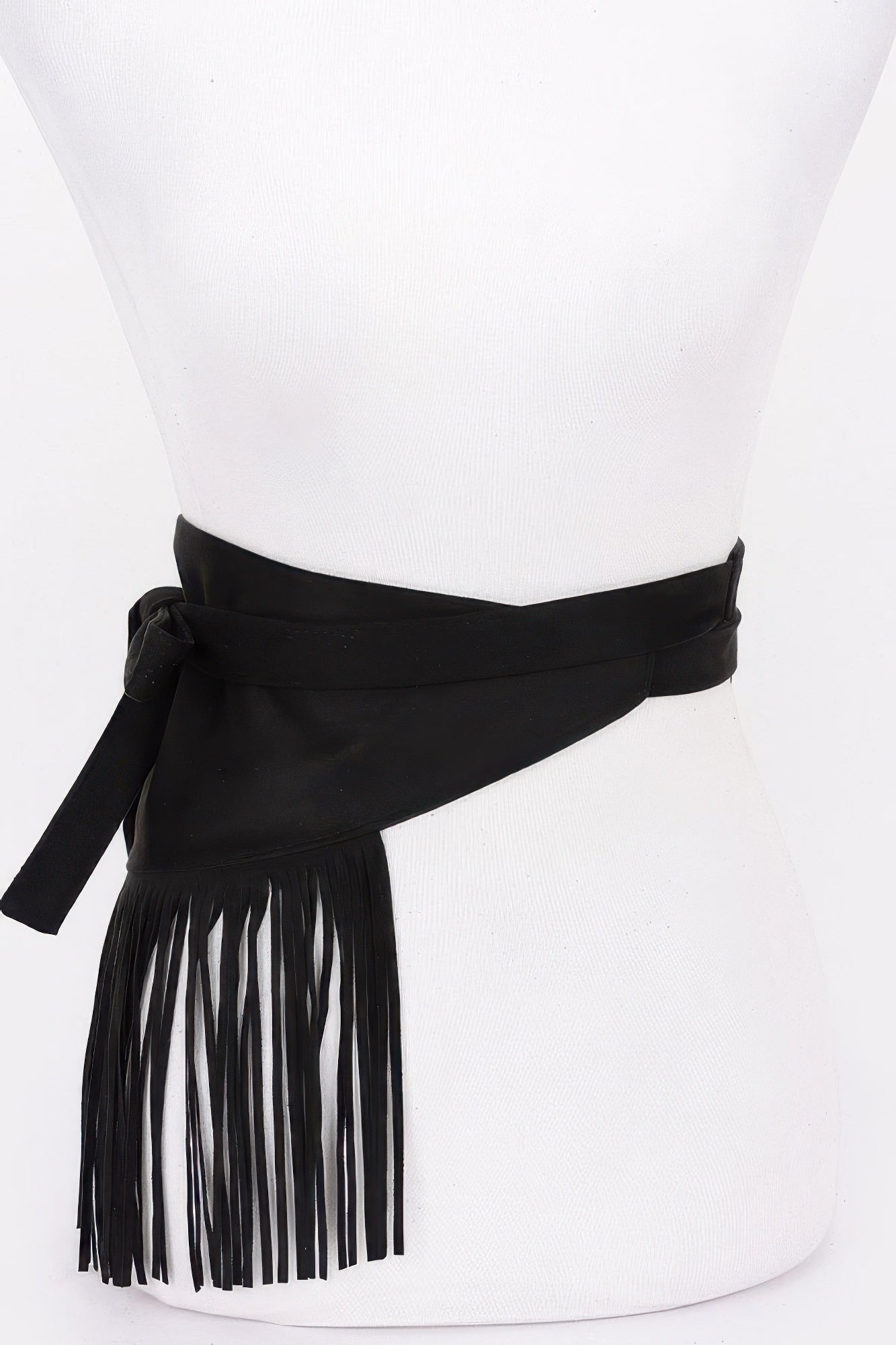 Faux Suede Fringe Belt | Mixtshop LLC