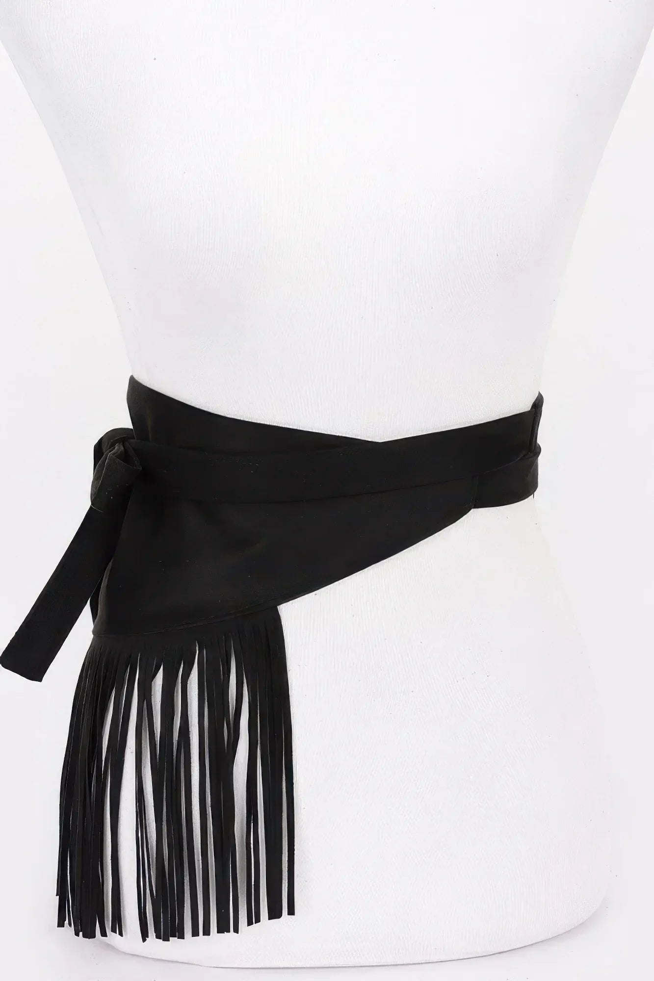 Faux Suede Fringe Belt | Mixtshop LLC