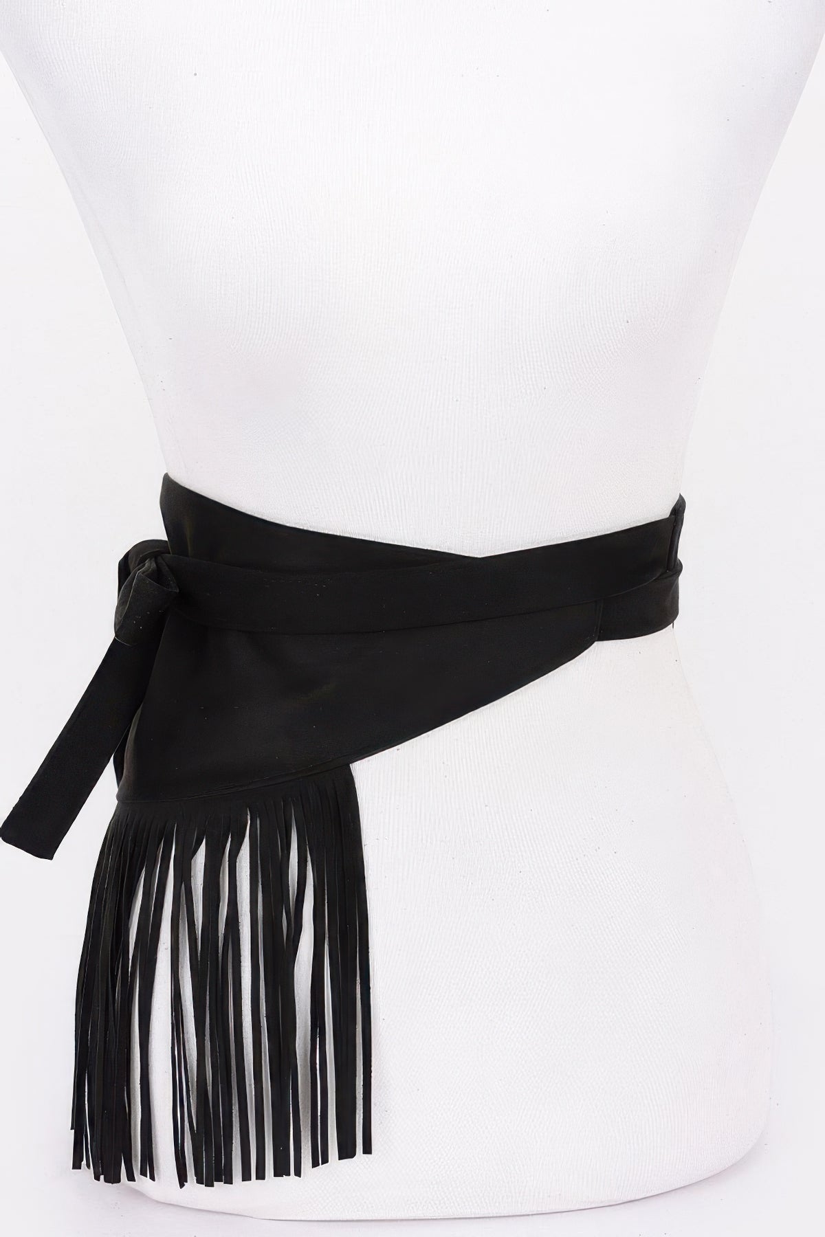 Faux Suede Fringe Belt | Mixtshop LLC