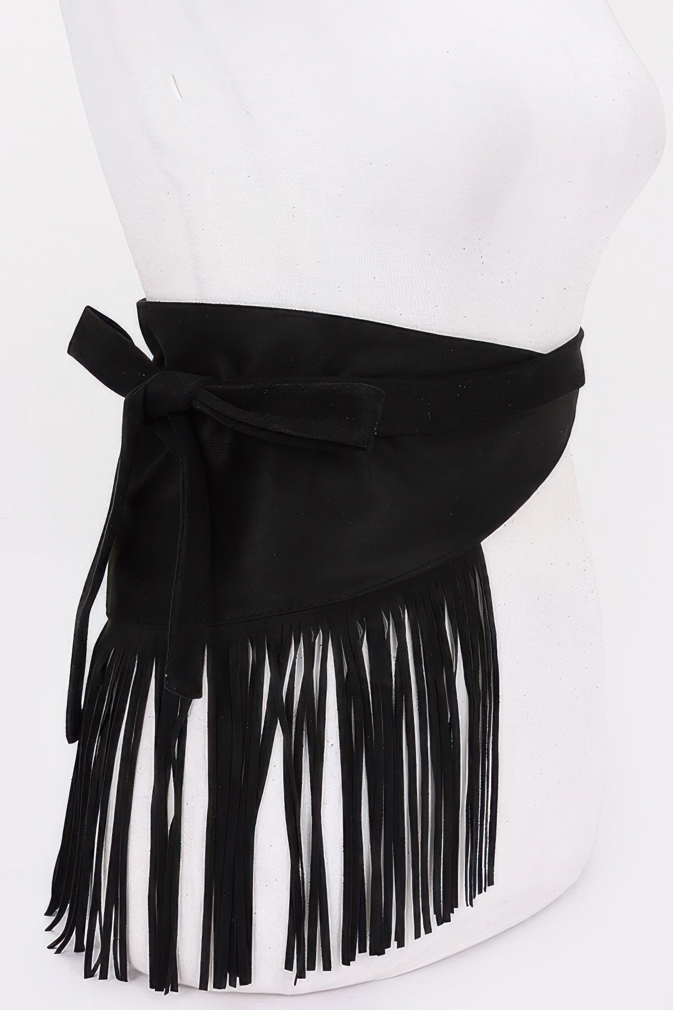 Faux Suede Fringe Belt | Mixtshop LLC