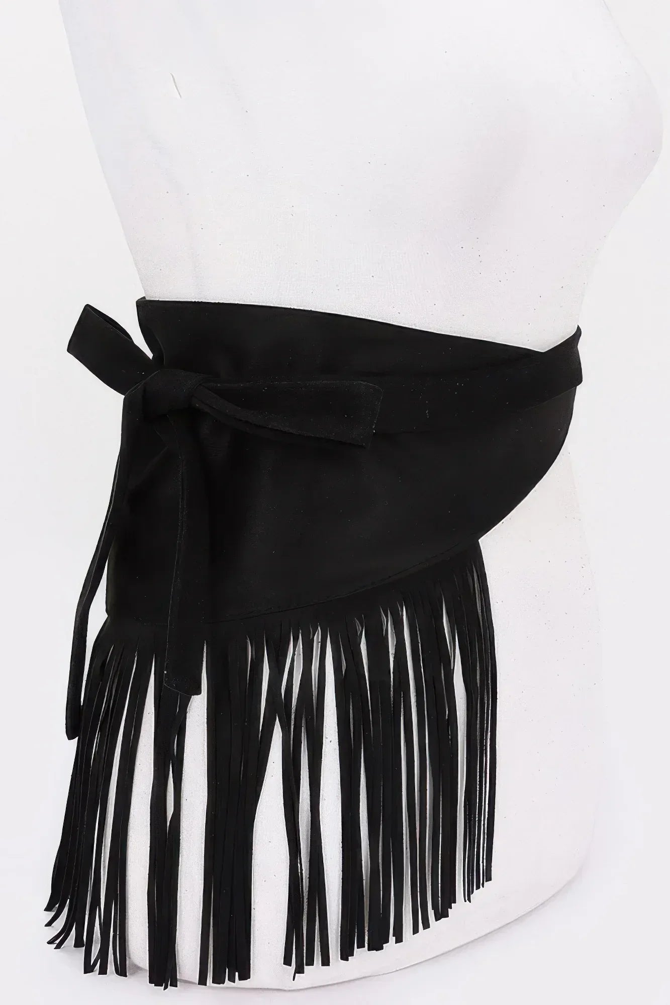 Faux Suede Fringe Belt | Mixtshop LLC