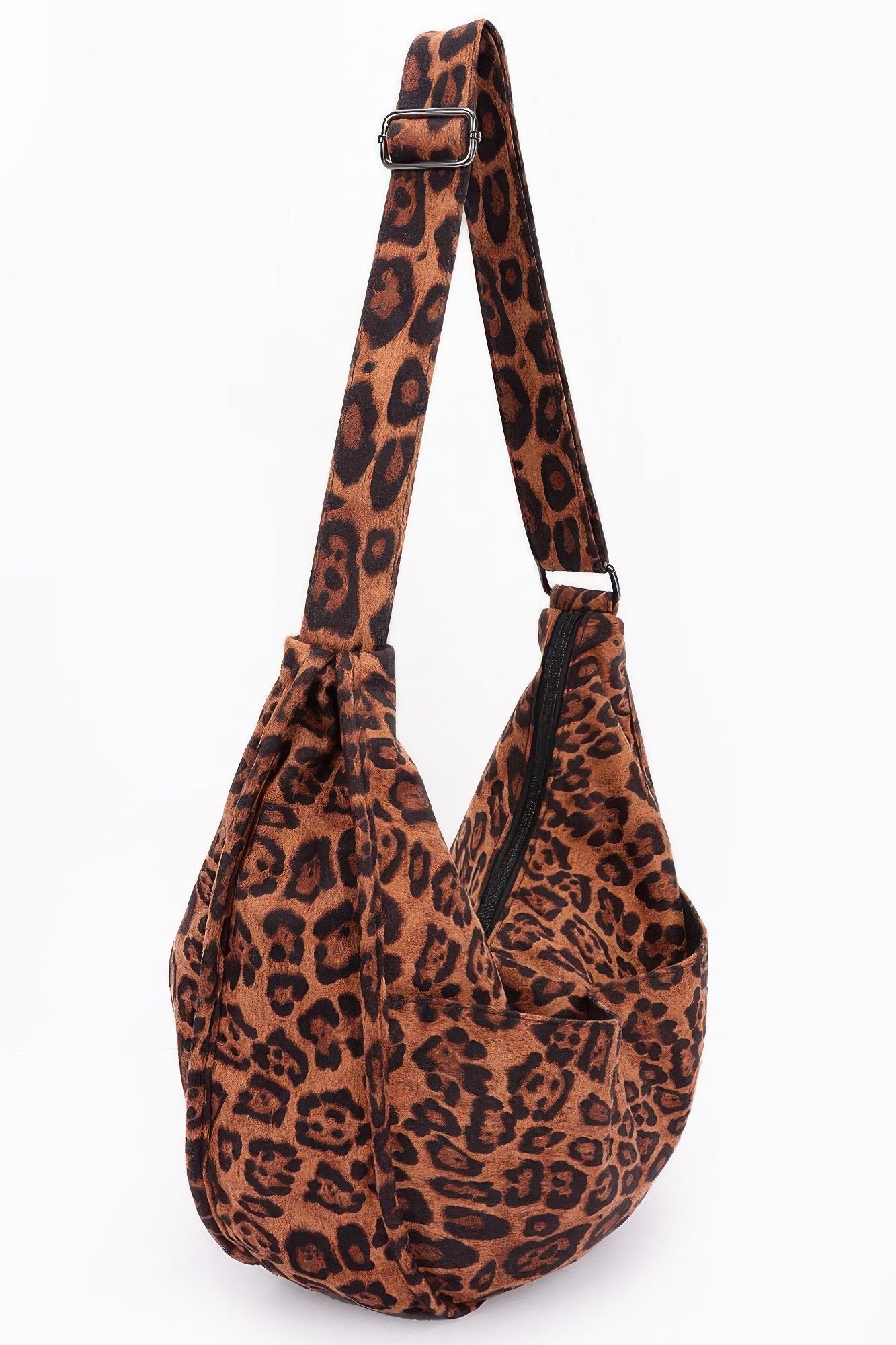 Faux Suede Double Pockets Crossbody Bag | Mixtshop LLC